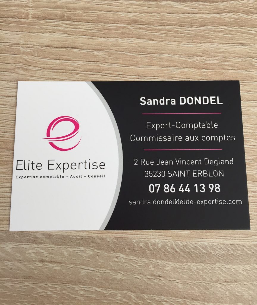 Carte de visite Sandra Dondel